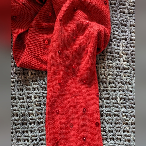 MAJORELLE - Sequin sweater in red, size XXS - Picture 6 of 9